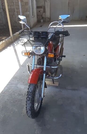 мопеды и мотоциклы: Mototsikl – yük daşımağa uyğun, qabaq və arxa baqajlı. - Rəng — 1