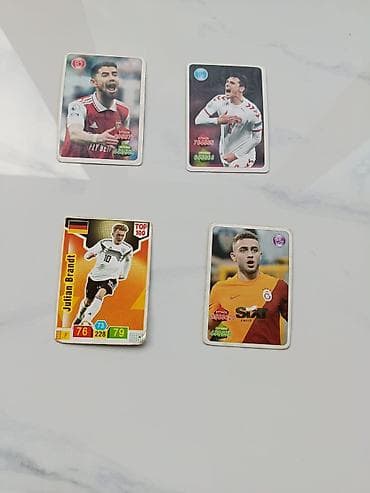 Futbol kolleksiya kartları dəsti - Topps/Match Attax tərzində 4 ədəd