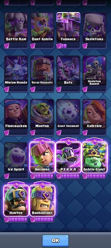 samdanlar ve saat: İdeal clash royale hesabı
8000 kupa
3600 elmas 
5 evo
3 hero — 3