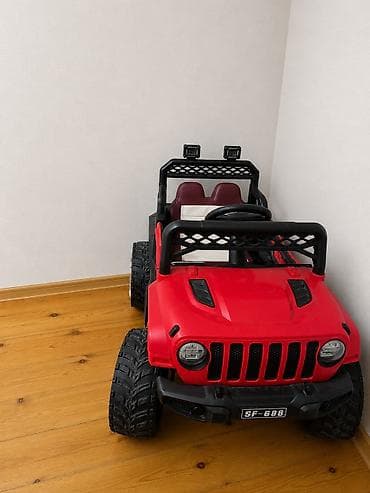дрифт кар: 200 AZN Usaq ucun elektirikli mini qirmizi avtomobil — 2