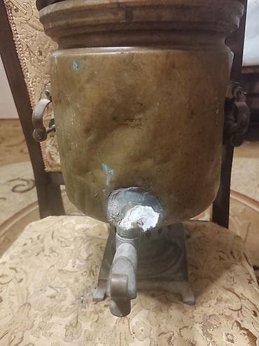 Satılır Antik samovar – mis gövdəli, klassik silindrik forma - — 1