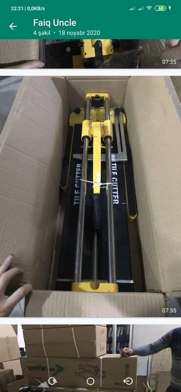 dekor kafeller: Yeni Kafel kəsən stanok — 1