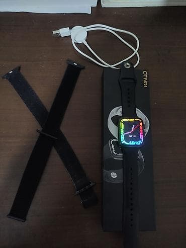 telefonlu saatlar: DT NO.1 smart saat dəsti. (İşlenmiş) Xüsusiyyətlər: - Kvadrat — 5