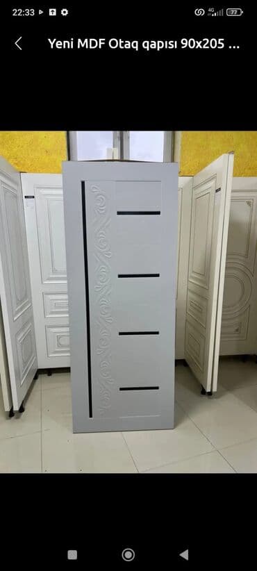 tualet qapisi: Qonaq otağı üçün Yeni Otaq qapısı 90x205 sm Naliçnik ilə, Zəmanətli, Ödənişli quraşdırma, Pulsuz çatdırılma — 28