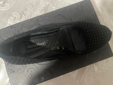 зеленые туфли: Туфли, Размер: 36, цвет - Черный, Б/у — 2