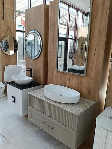 Dekorativ divar panelləri: Məhsul: Hamam üçün müasir lavabo dəstləri (asılqan modullu) — 6