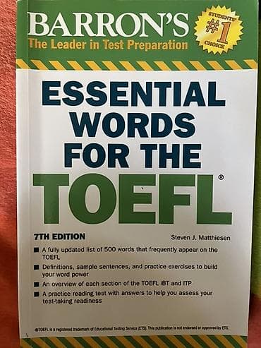 **Barron’s Essential Words for the TOEFL – 7th Edition** TOEFL — 1