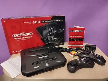 192 bit: Retro Genesis Remix Wireless oyun konsolu - 2‑si‑1‑də sistem: SMD — 1