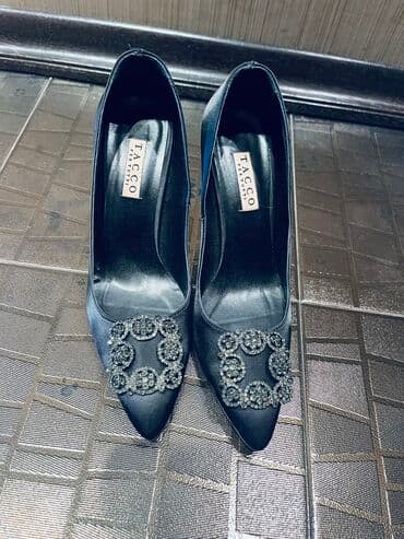 Tuflilər, Ölçü: 38, rəng - Qara, İşlənmiş