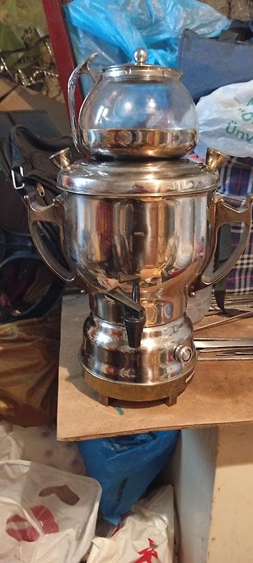 samlar: Yeni Elektrik Samovar, 3 l, Pulsuz çatdırılma — 2