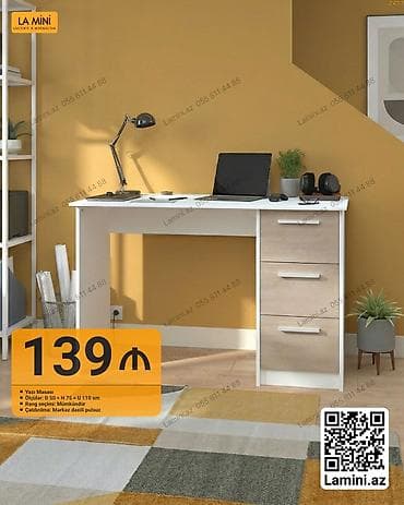 ag masa: Yazı masası – La Mini - Ölçülər: Dərinlik 50 sm x Hündürlük 75 sm x — 1