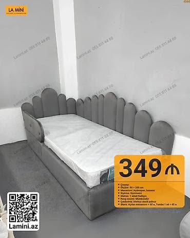 usag maneji: Uşaq/yeniyetmə üçün künc çarpayısı - Ölçü: 90 x 200 sm - Mexanizm — 1