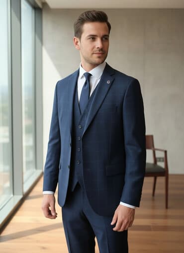 kisi ucun saatlar: Kişi dəsti – 3 hissəli klassik kostyum - Brend: Eska (Made in Turkey) — 2