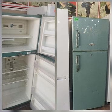 Кухонные плиты и варочные поверхности: İkiqapılı soyuducu - Rəng: yaşıl/retro üslub - Üst hissə – dondurucu — 1