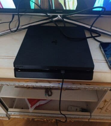 hdd yaddaş: Sony PlayStation 4 Slim oyun konsolu - Model: PS4 Slim (qara rəng) - — 1