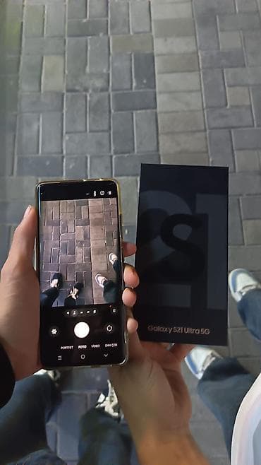 philips xenium 9@9d: Samsung Galaxy S21 Ultra 5G, 256 GB, rəng - Qara, Face ID, Sənədlərlə, Barmaq izi — 1