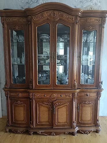 pendir: Klassik üslubda iri vitrin-bufet - Material:keyfiyyətli faner — 3