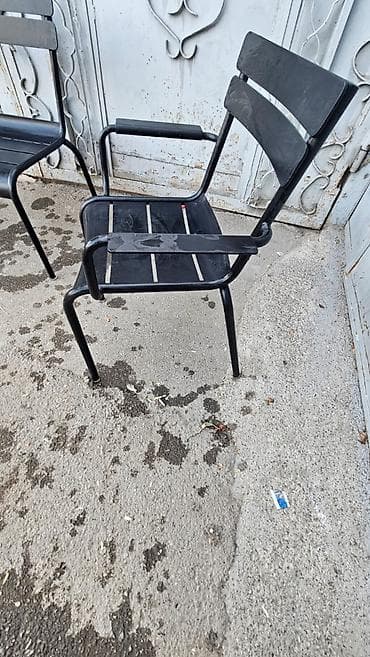 işlenmiş stul: Teras ucun aliminium oruracaqlar. Ideal veziyyetdedir. Paslanmaz — 3