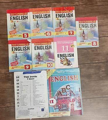 kitab şkafi: Məhsul: İngilis dili test toplusu Tərkib: - “Test Tapşırıqları – — 1