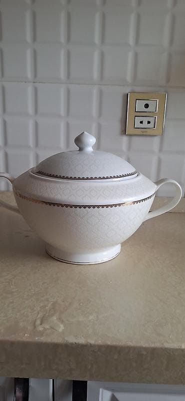 karaca qablar: Sup qabları, 1 əd, rəng - Ağ, Farfor, Almaniya — 3