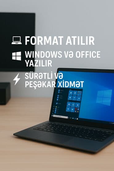 Peşəkar kompüter xidməti: ✅ Kompüter və noutbuklara format atılır ✅