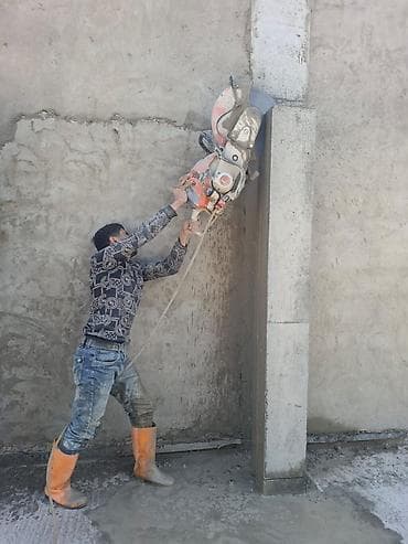 Beton kəsimi xidməti - Beton, dəmir-beton, daş və kərpic
