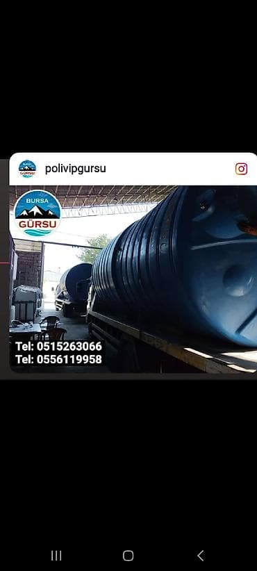 Nasoslar və hidroforlar: Bak, Plastik, 10000 l l, Yeni — 10