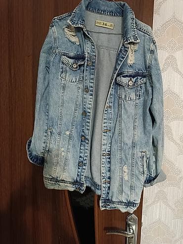 qizil: Məhsul: Cins gödəkçələr (2 ədəd) 1) Açıq mavi cins gödəkçə - Klassik — 2