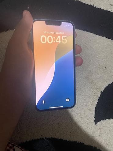 IPhone 13, 128 GB, Mavi, Simsiz şarj, Face ID, Sənədlərlə — 1
