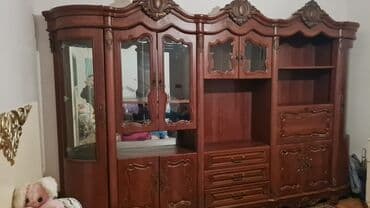 Офисная мебель: Klassik üslubda iri qonaq otağı üçün divar mebeli. - Material: təbii — 2