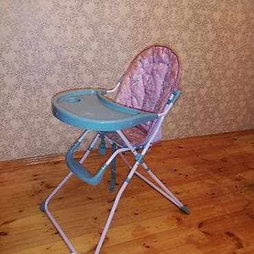 Uşaq geyimi və ayaqqabıları: Uşaq yemək stulu - Yığma-katlana bilən konstruksiya: metal çərçivə — 1