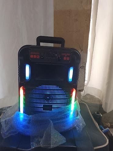 teka: LED işıqlı portativ karaoke səsgücləndirici - Portativ dizayn: üst — 1