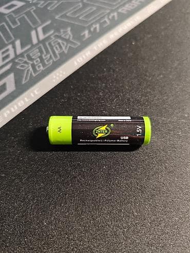 plus gaming: AA Batareya Znter 1.5V 1700mAh USB ilə şarj/zaratka oluna bilən AA — 2