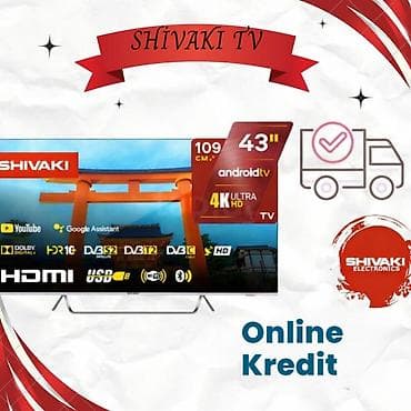 sharp televizorlar: Yeni Televizor Shivaki LED ekran 43" FHD (1920x1080), Ünvandan götürmə, Ödənişli çatdırılma — 1