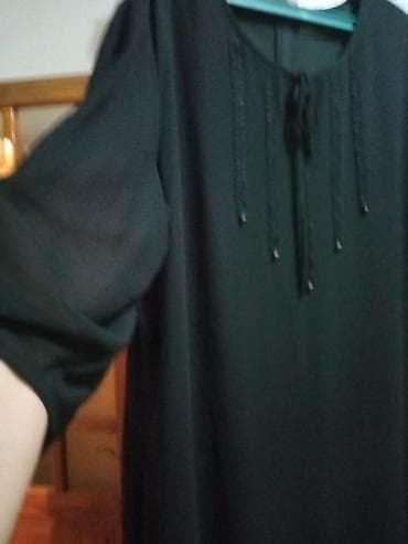 bil: Qara rəngli qadın donu - Model: düz kəsimli, rahat və geniş siluet - — 2