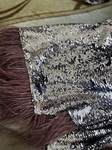 don formalari: ZIMBERRY markalı payetli qadın donu - Model: uzunqol, V-oyunma - — 2