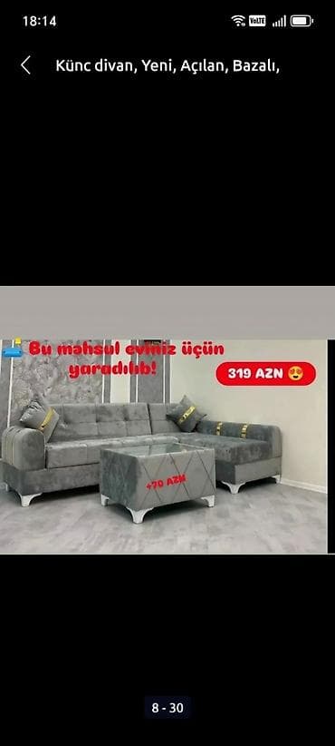 ikili carpayi: Künc divan, Yeni, Açılan, Bazalı, Parça, Pulsuz çatdırılma — 8