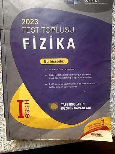 samoyed qiyməti: Məhsul: 2023 “Test Toplusu – Fizika”, I hissə Təsvir: - Dövlət — 2