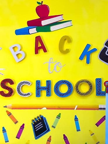 frez taxta: Məktəb/təhsil mövzulu dekor və rekvizit komplekti Tərkib: - Açıq mavi — 2