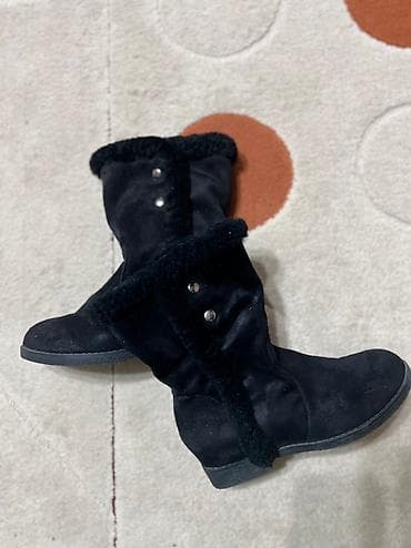 qadın sapaşkiləri: Qısaboğaz, Ölçü: 37, rəng - Qara, İşlənmiş — 2