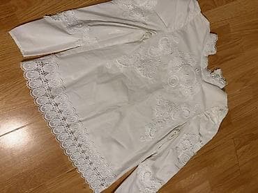 zara paltar: ZARA krujeva detallı ağ bluz - Ölçü: XS (EUR XS, USA XS, MEX 24) - — 2