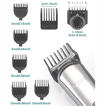 тример: VGR V 105 - 5in1 trimmer dəsti / Shaver / 600mah / İPX6 / LED Displey — 7
