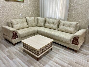 Гостиные гарнитуры: Угловой диван, Новый, Раскладной, С подъемным механизмом, Велюровая ткань — 5