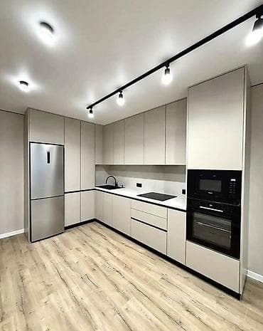 Mətbəx mebeli dəsti – L formalı, müasir minimal dizayn - Rəng və