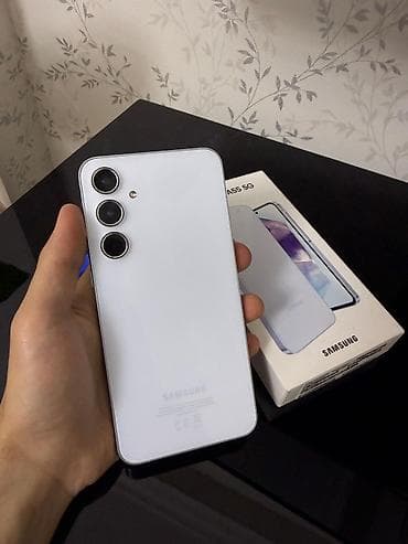 telefon j2: Samsung Galaxy A55 5G, 256 GB, rəng - Ağ, İki sim kartlı — 7