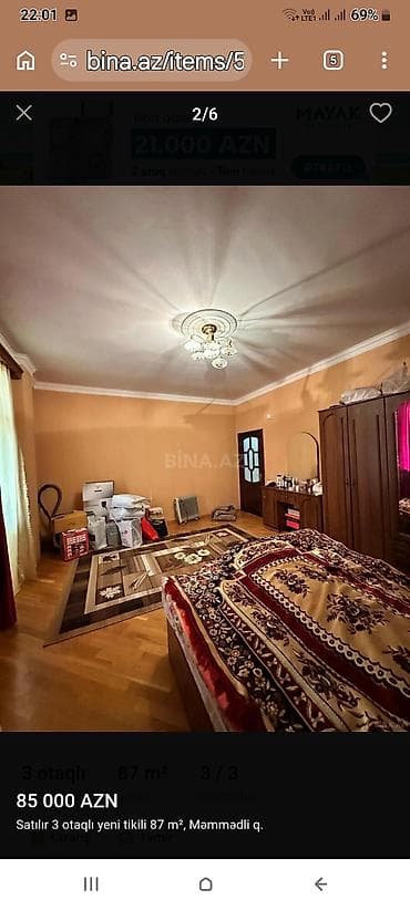 mingecevirde ucuz evler: 3 otaqlı, Yeni tikili, 83 kv. m — 2