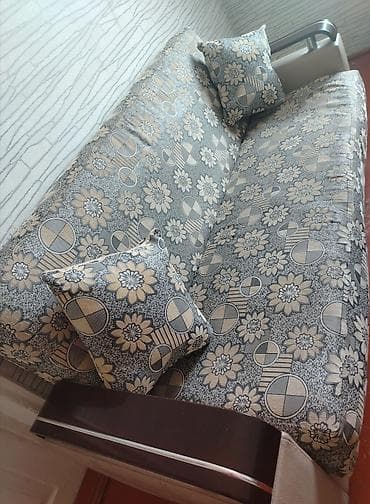 Mebel: İşlənmiş, Di̇van-kravat, 2 kreslo, Bazalı, Açılan — 4