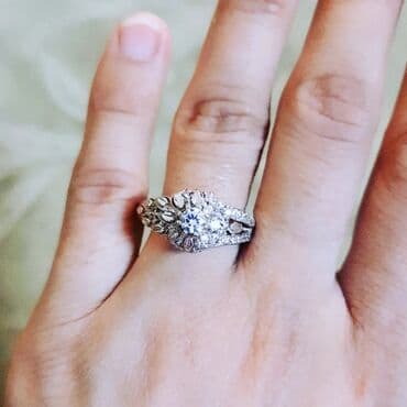 tek qizil gul qiymeti: Nişan, Üzük, Çəhrayı qızıl, 583 Əyar — 5