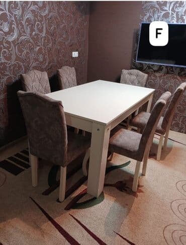 Qonaq otağı üçün, İşlənmiş, Açılmayan, 6 stul