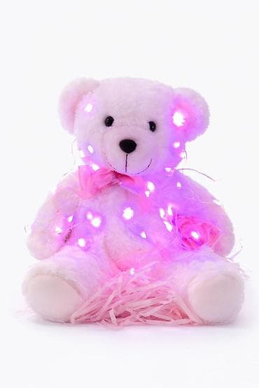 8 mart hediyye: LED işıqlı yumşaq ayıcıq – hədiyyəlik set Yumşaq oyuncaq Teddy Bear — 2